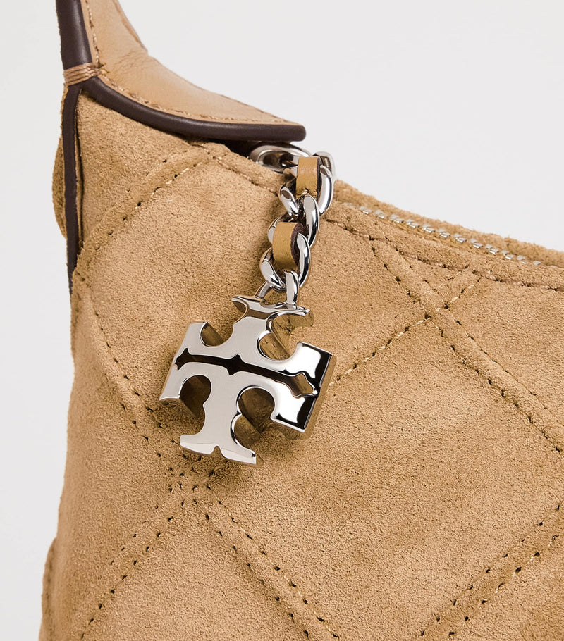 Tory Burch Mini Suede Fleming top handle bag, UK version
