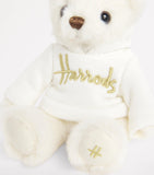 Harrods bear keyring with removable hoodie and gold-tone hardware, 9cm height, UK version