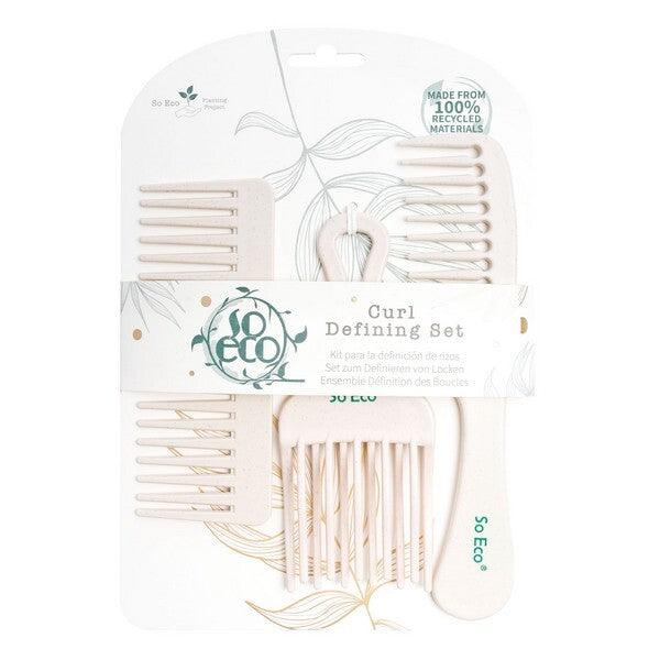 So Eco Curl Defining Set Hair Combs for Curly Hair (British brand)