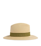 Dunhill woven straw trilby hat with wide brim, UK version