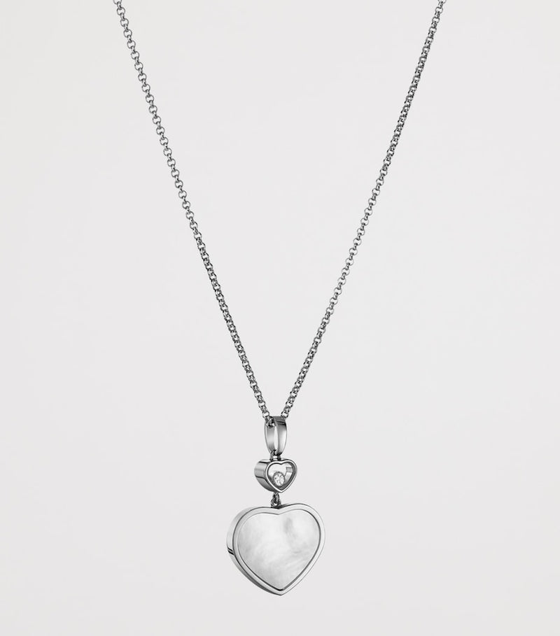 Chopard Happy Hearts pendant white gold diamond (British brand)