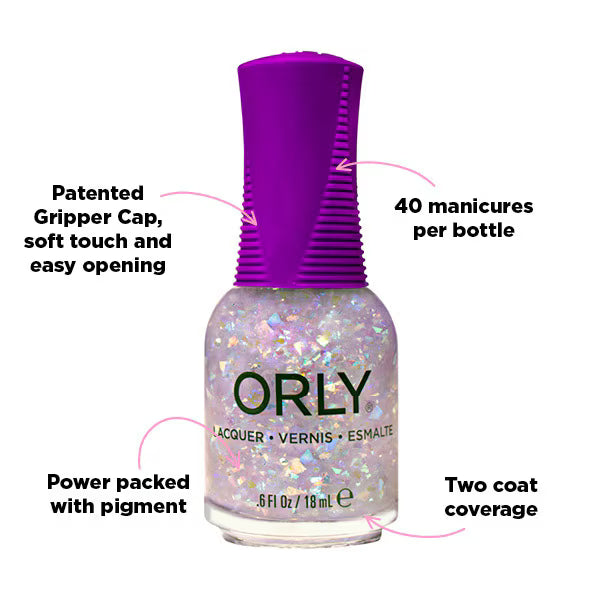 Orly Nail Polish Kick Glass 18ml, imported from the UK