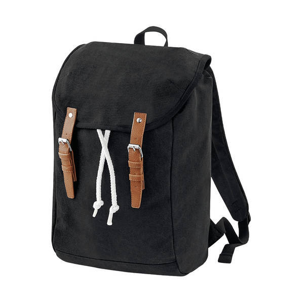 Quadra vintage backpack 100% cotton canvas, imported from the UK