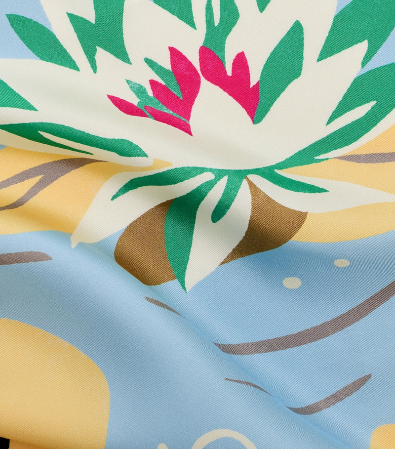 LOEWE silk frog print scarf 90x90cm, UK version