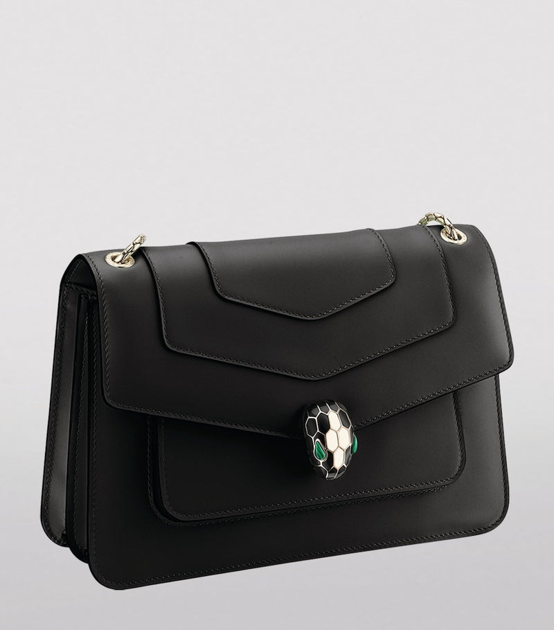 Bvlgari Serpenti Forever medium leather shoulder bag, UK version