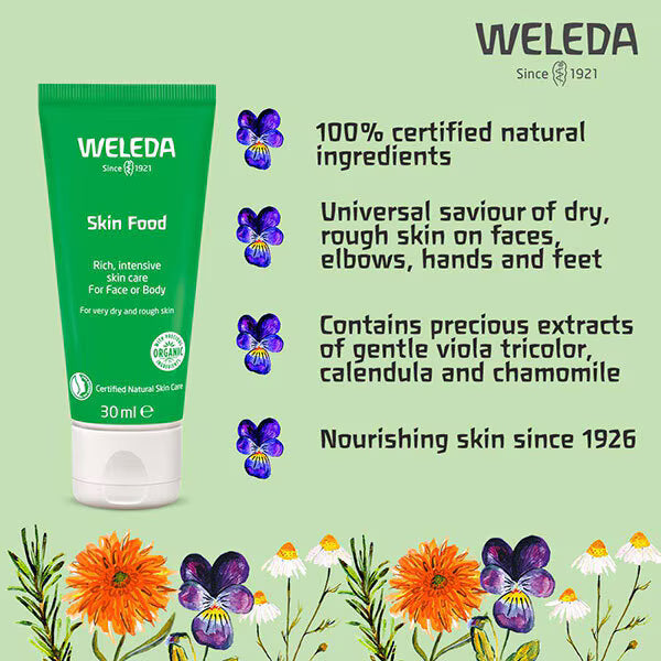Weleda Skin Food nourishing cream tube 30ml (British brand)