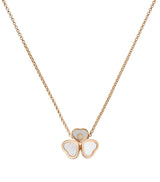 Harrods Chopard Happy Hearts Rose Gold and Diamond Necklace- Buy online at McGrocer