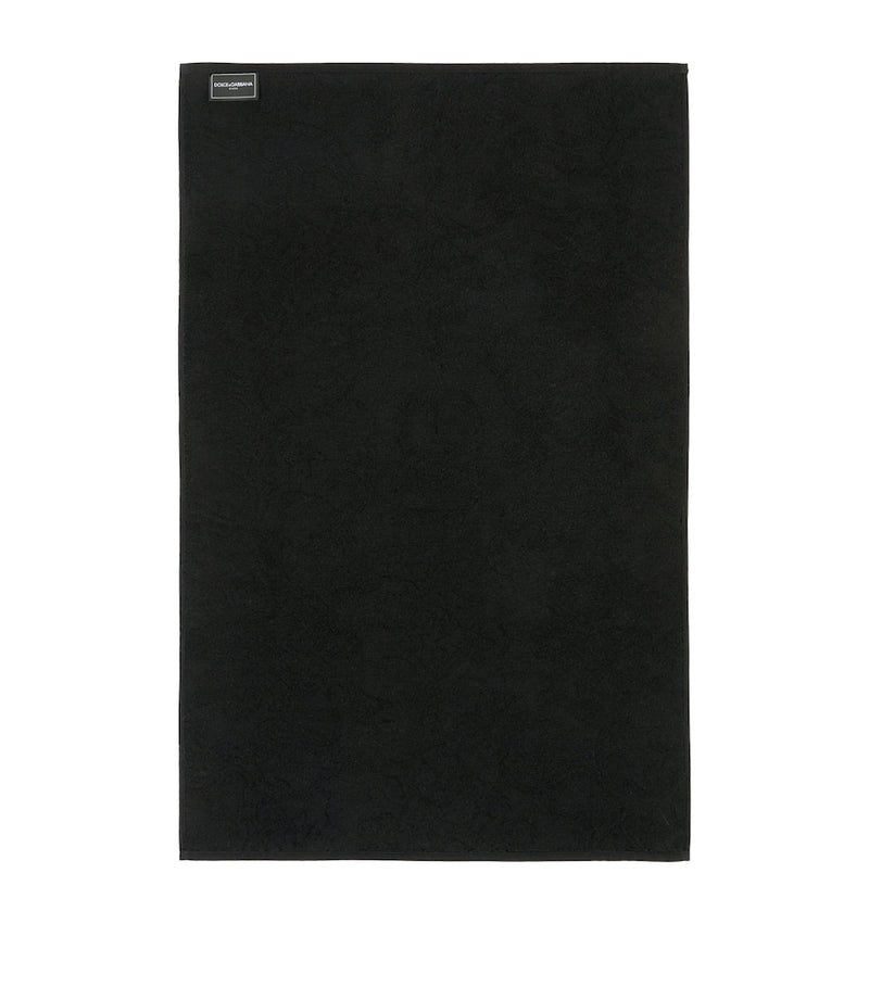 Dolce&Gabbana logo jacquard bath mat 87cm x 54cm - British product