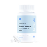 Holland & Barrett Bettervits Glucosamine Complex with MSM & Turmeric Joint Health Supplement 90 Capsules- Buy online at McGrocer