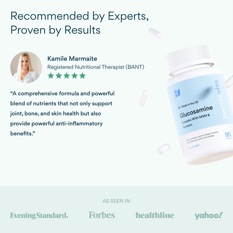 Bettervits Glucosamine Complex 90 capsules, imported from the UK