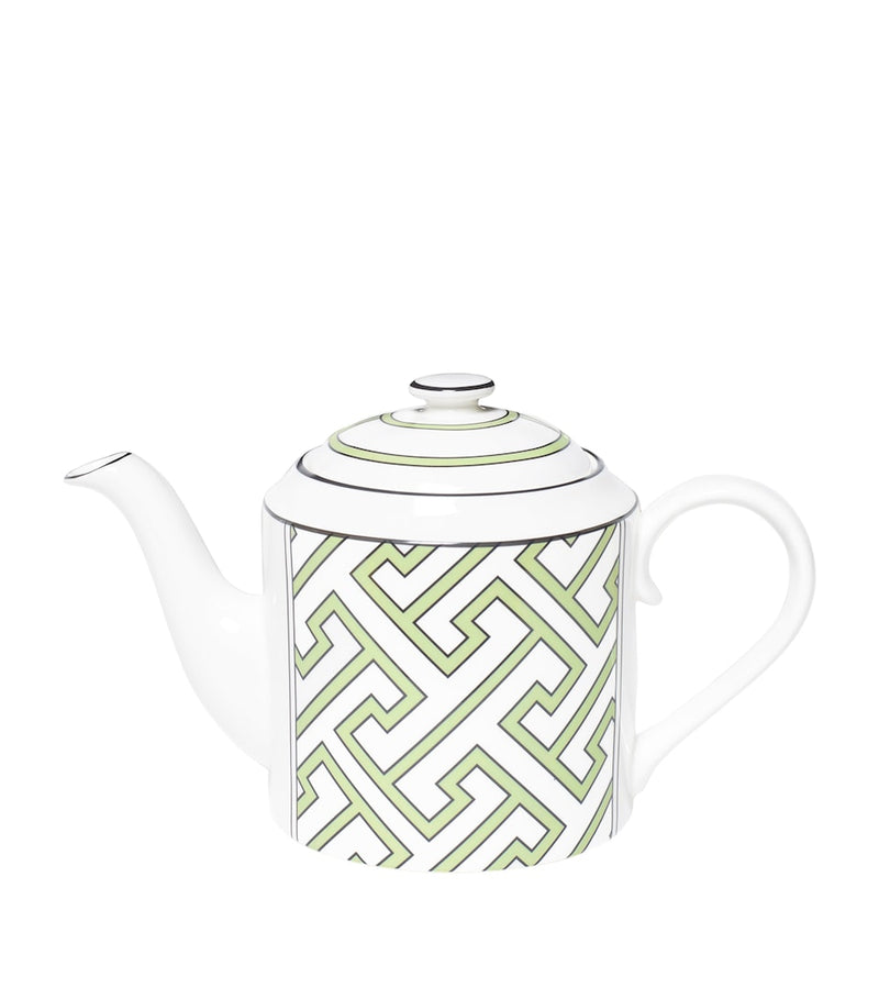 Fine Bone China Mug with Pastel Geometric Print