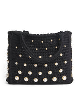 Harrods Sandro Paris Crochet Studded Top-Handle Bag- Buy online at McGrocer