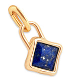 Astrid & Miyu gold-plated September birthstone charm, imported from the UK