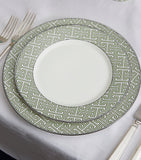 O.W. London geometric maze dinner plates set of 2 26cm, imported from the UK