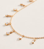 Suzanne Kalan Diamond Cascade necklace in rose gold, UK version