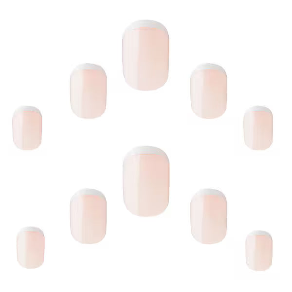 Pack of False Nails French Style 114 Squoval Shape - British product