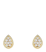 Harrods Boucheron Yellow Gold and Diamond Serpent Bohème Stud Earrings- Buy online at McGrocer