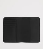 Saint Laurent leather passport holder with logo and compartments (British brand)