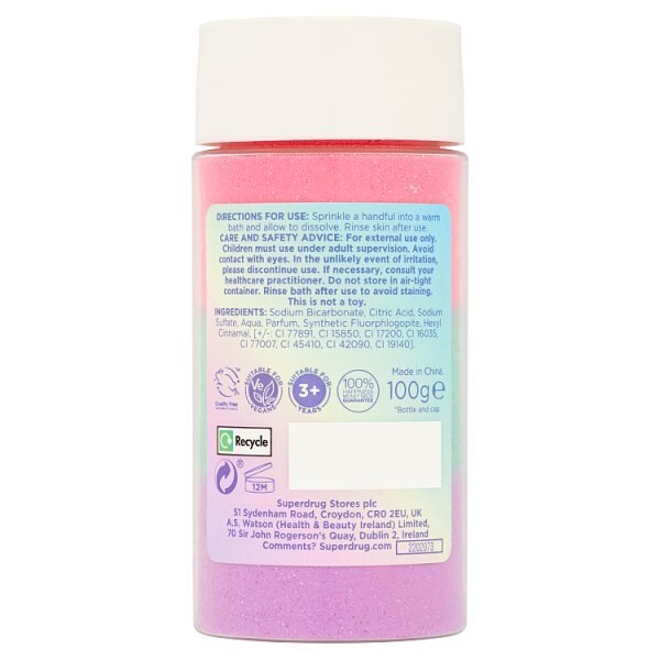 Superdrug Fantasy Unicorn Bath Dust 100g GOODS Superdrug