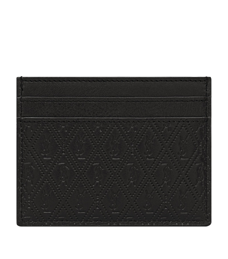 Saint Laurent Leather Monogram Card Holder - British product