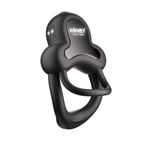 Honey Play Box Anello double cock ring with clit stimulator app (British brand)