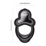 Honey Play Box Anello double cock ring with clit stimulator app (British brand)