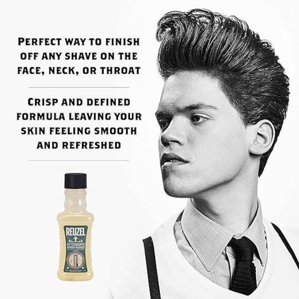 Reuzel Wood & Spice aftershave splash 100ml, imported from the UK