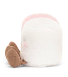 Jellycat plush toy marshmallows pink and white 9cm (British brand)