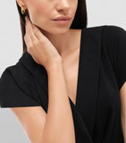 Bvlgari Serpenti Viper hoop earrings yellow gold diamonds, UK version