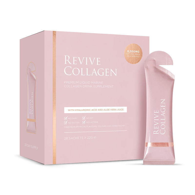 Revive Liquid Marine Collagen Drink Lime 28 Sachets, imported from the UK