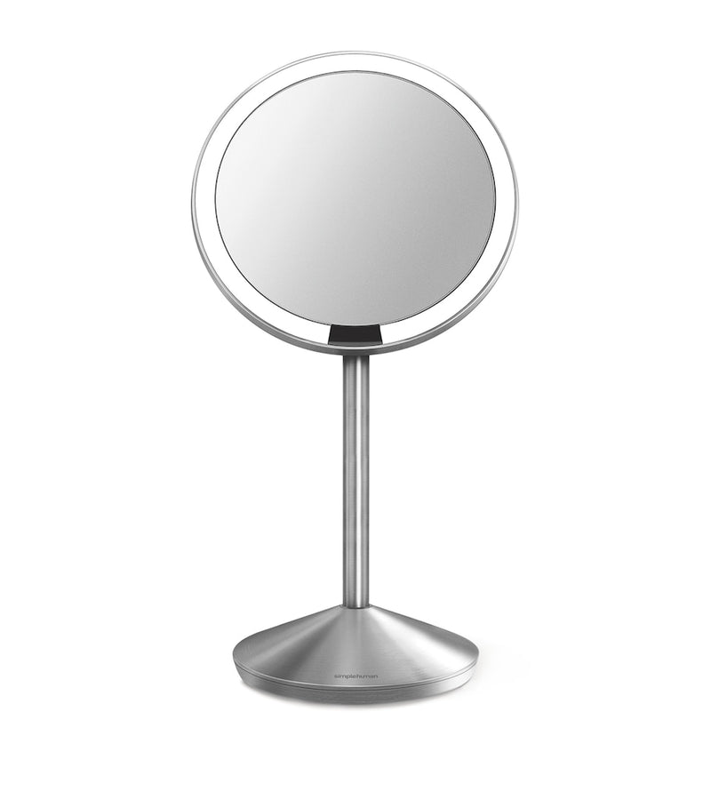 Simplehuman round sensor mirror with automatic sensor and cordless design (British brand)
