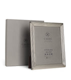 Carrs Silver fluted photo frame with wood back 10x8 inch - British product