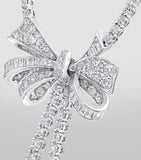 Graff Tilda's Bow white gold diamond necklace, UK version