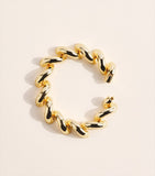 Eddie Borgo gold-plated torsade bracelet 19cm, imported from the UK