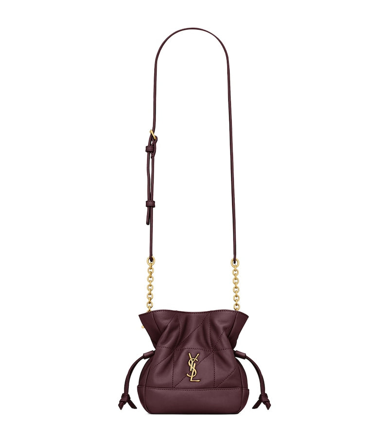 Saint Laurent Mini Jamie Shoulder Bag in lambskin, imported from the UK