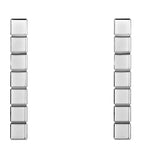 Chopard Ice Cube earrings in white gold, imported from the UK