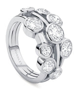 Harrods Boodles Raindance Medium Platinum and Diamond Ring- Buy online at McGrocer