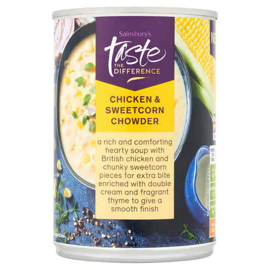 Sainsbury's Chicken & Sweetcorn Chowder, Taste the Difference 380g GOODS Sainsburys   