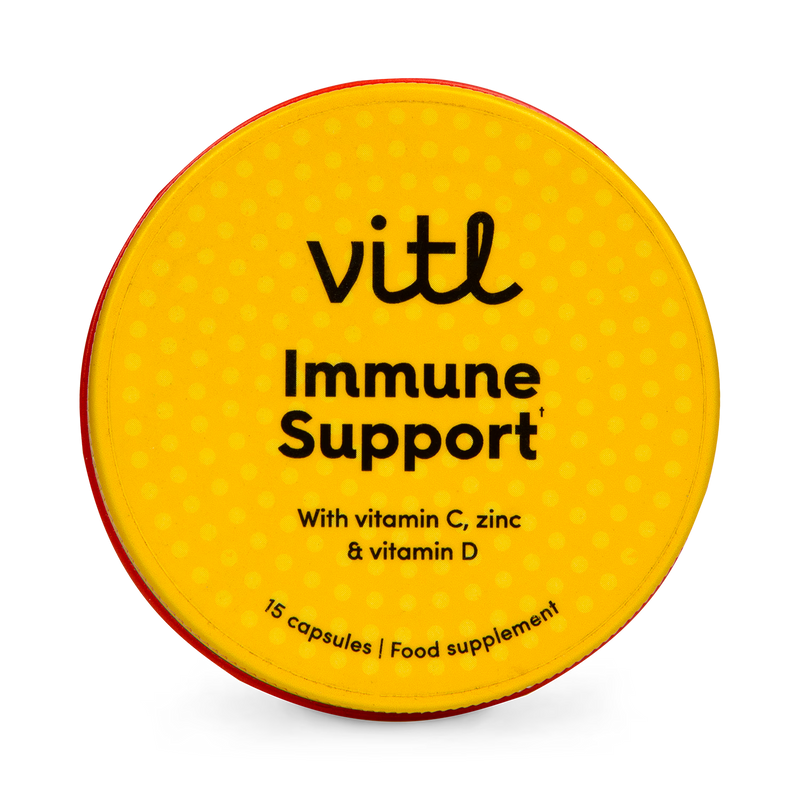 Vitl immune support supplement capsules imported from the UK