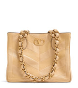 Harrods Valentino Garavani Small Lambskin Laseine Tote Bag- Buy online at McGrocer