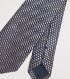 Giorgio Armani men's silk diamond jacquard tie, 7cm width, UK version