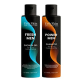 Superdrug Erth Skin Fresh Men Shower Gel 300ml + Power Shampoo 300ml- Buy online at McGrocer
