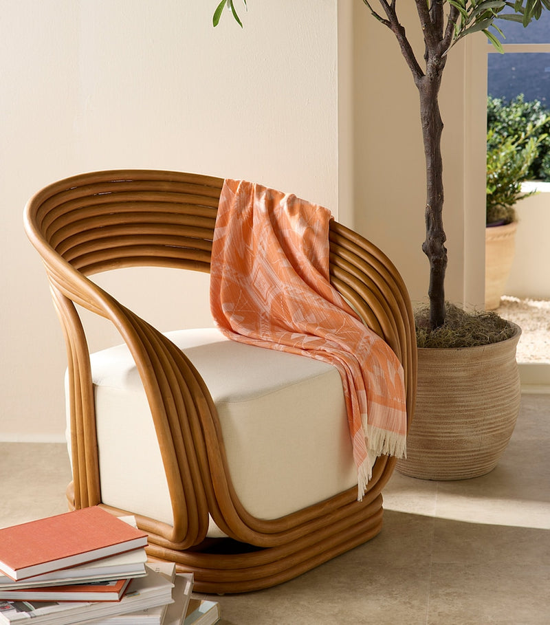 Pratesi silk-cotton-linen throw 150cm x 180cm, UK version