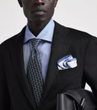 Isaia silk logo pocket square 33cm, UK version