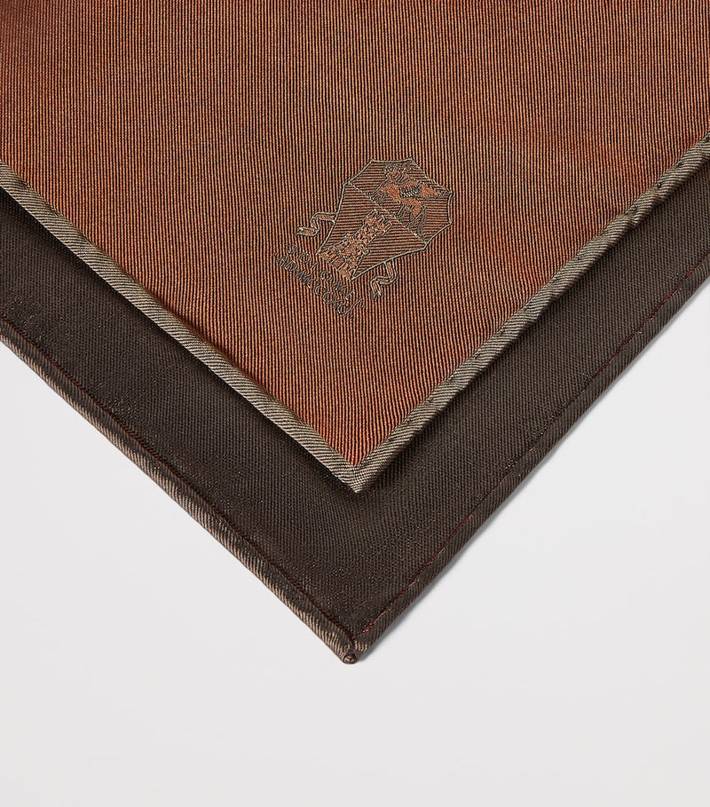 Brunello Cucinelli silk pocket square 35cm - British product