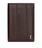 Saint Laurent leather passport holder with monogram, UK version