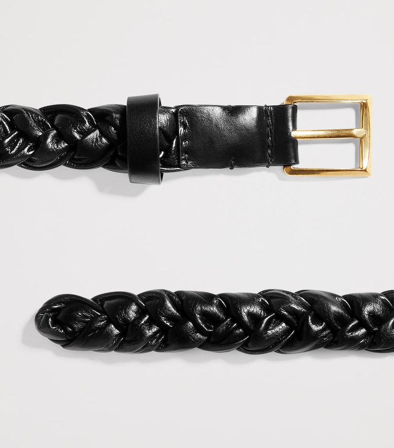 Bottega Veneta Intreccio Solo belt 2cm, imported from the UK