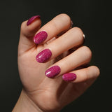 Bluesky Matrix Rose deep pink glitter gel polish - British product