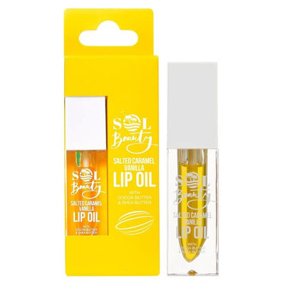 Superdrug Sol Beauty Salted Caramel Vanilla Lip Oil 3g- Buy online at McGrocer