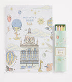 Harrods activity book with stickers and pencils, UK version